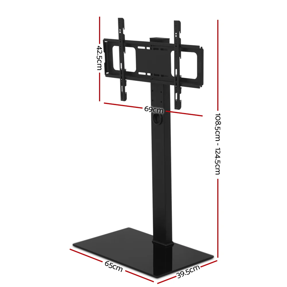 Artiss TV Stand Mount Bracket for 32-70 LED LCD Glass Storage Floor Shelf - Image 8