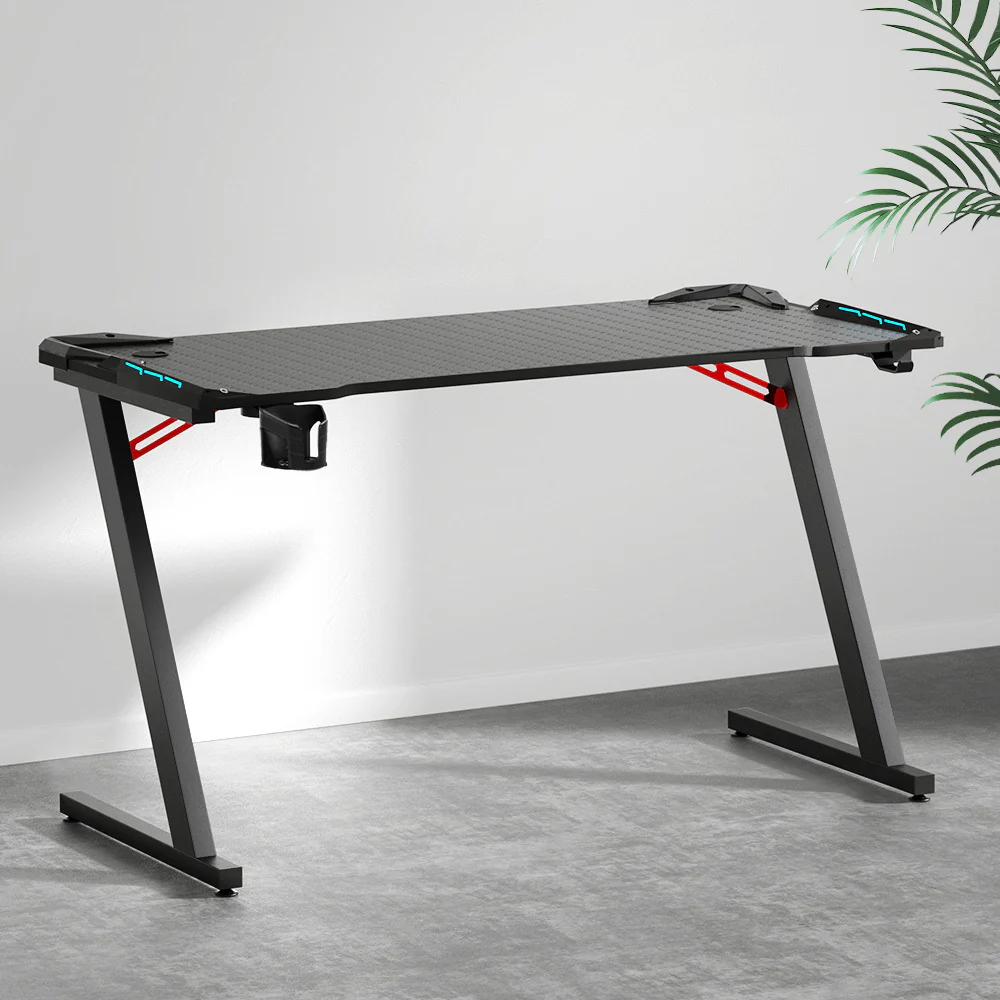 Artiss Gaming Desk Computer Desks LED Light 140CM - Image 8