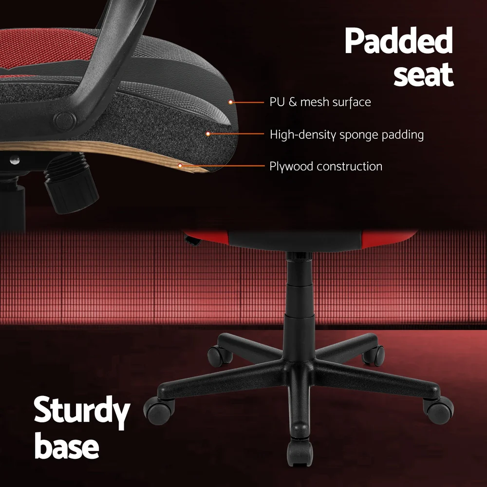 Artiss Gaming Office Chair Computer Chairs Red - Image 7