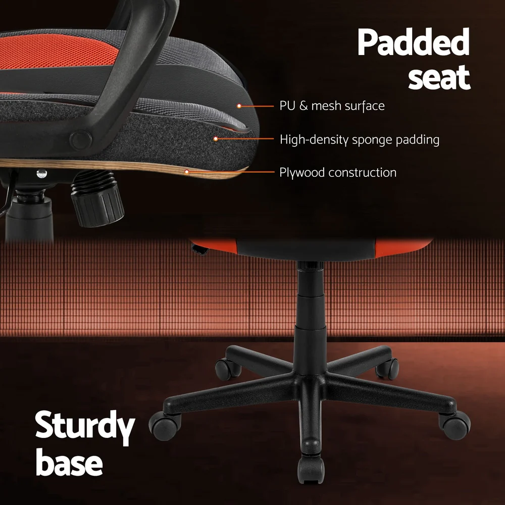 Artiss Gaming Office Chair Computer Executive Racing Chairs High Back Orange - Image 7