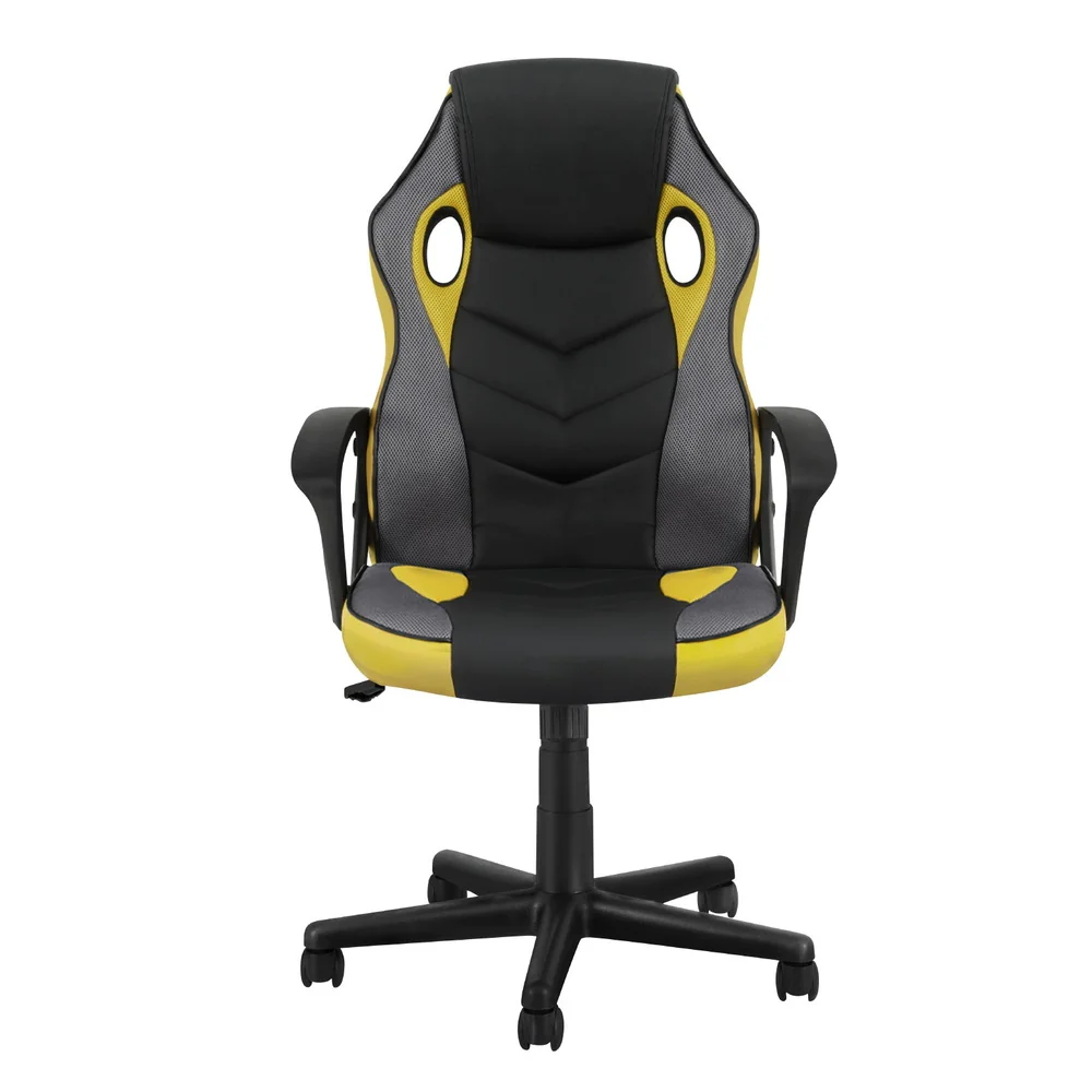 Artiss Gaming Office Chair Computer Executive Racing Chairs High Back Yellow - Image 4