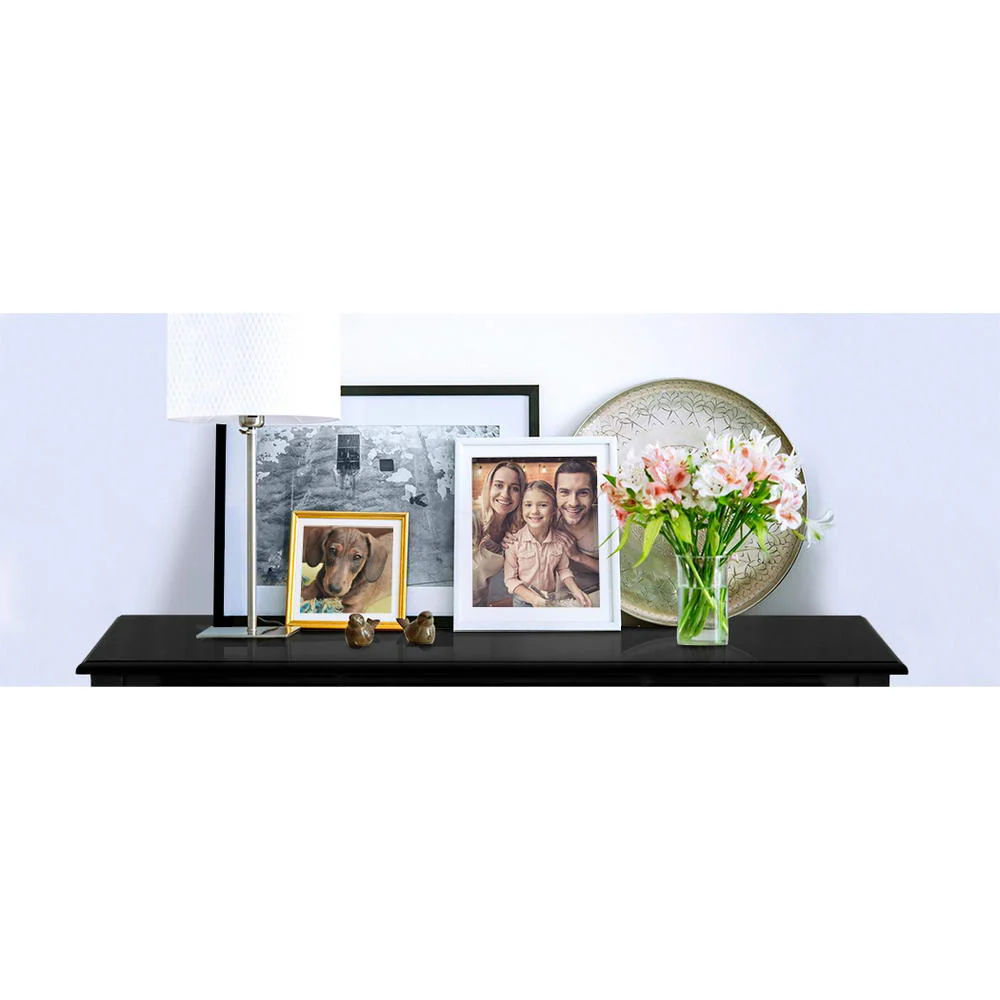 Artiss Console Table 3 Drawers Black Hamptons - Image 7
