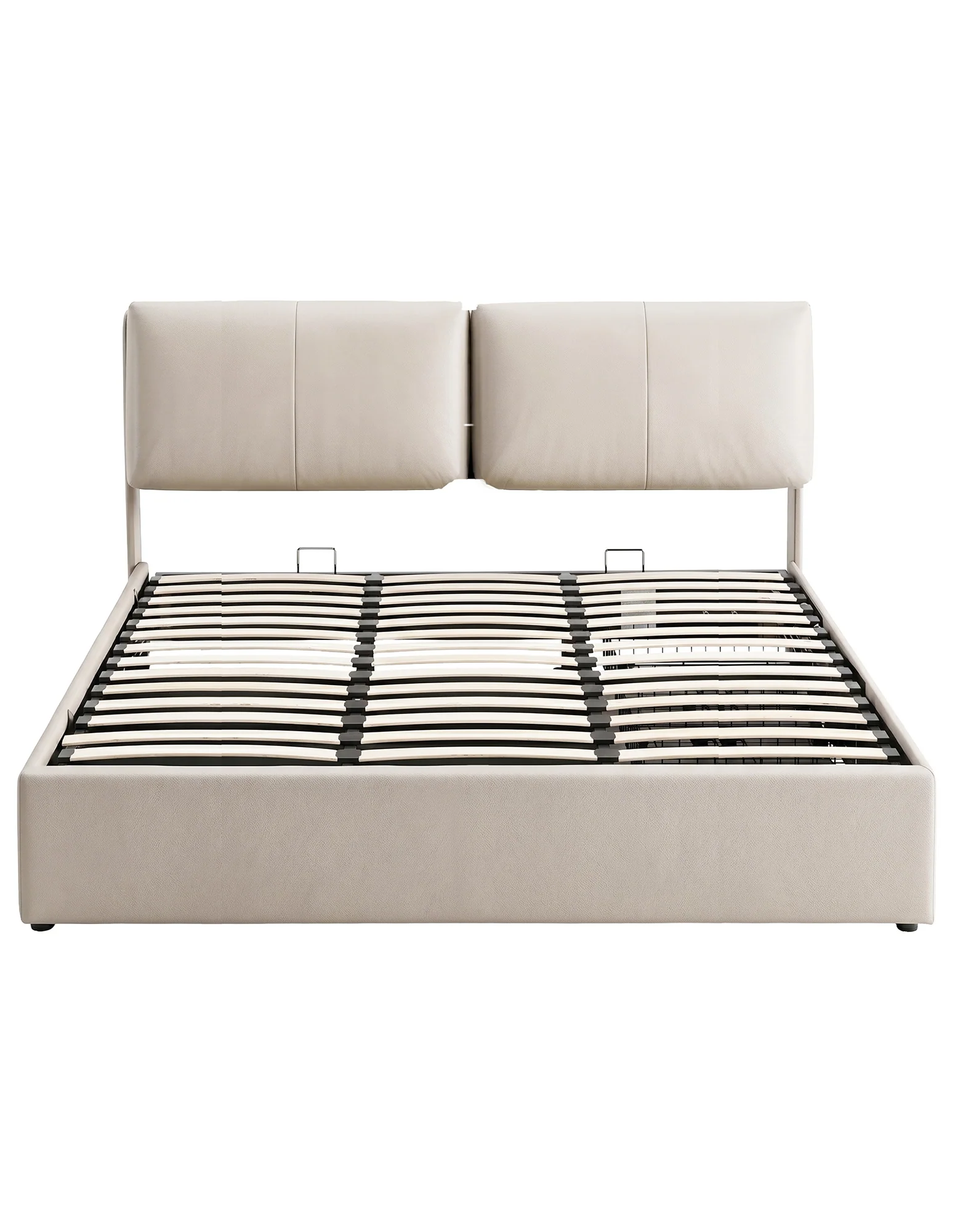 Artiss King Bed Frame Gas Lift Storage 3 Drawers Adjustable Headboard Platform Base - Image 2