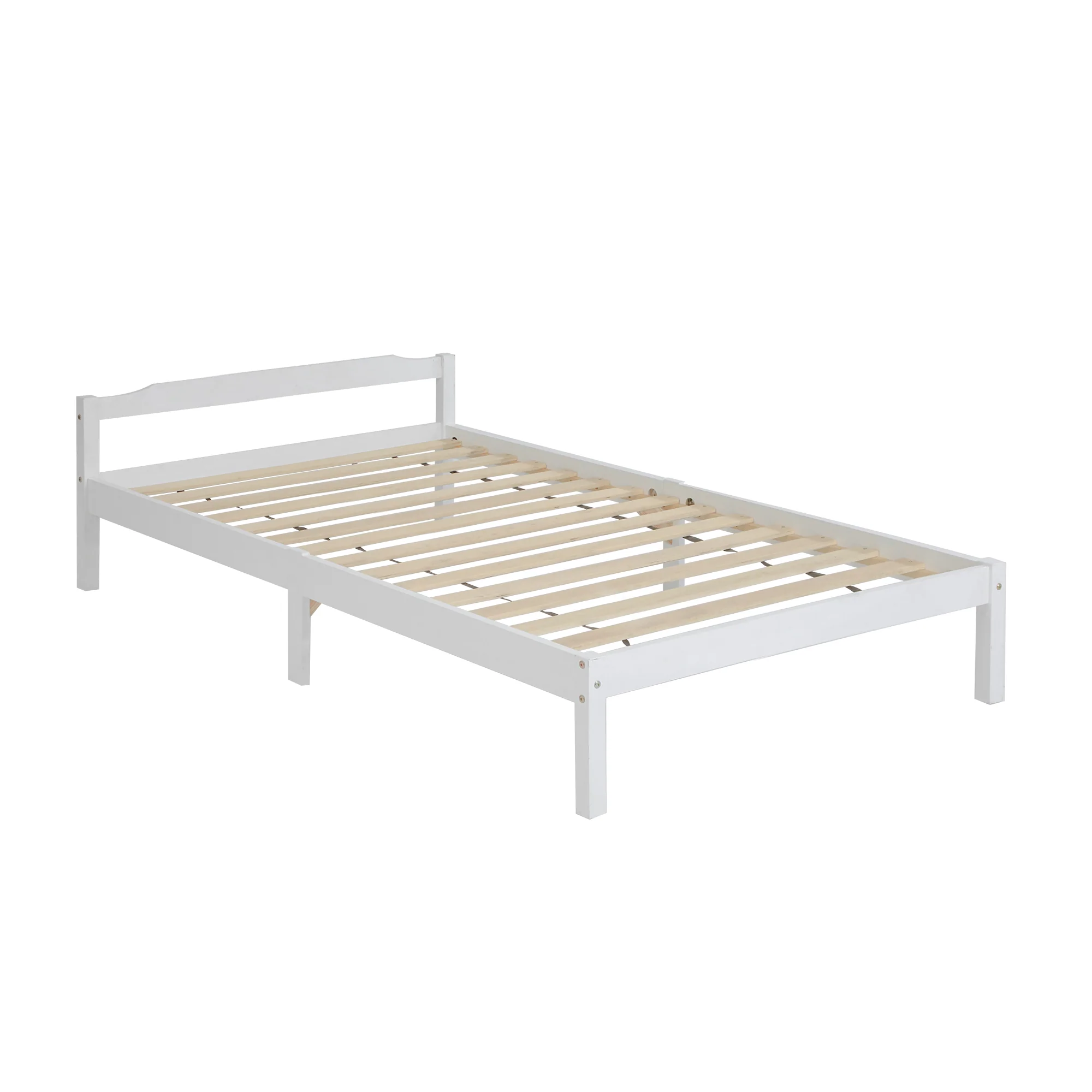 Artiss Bed Frame King Single Size Wooden White LEXI - Image 2