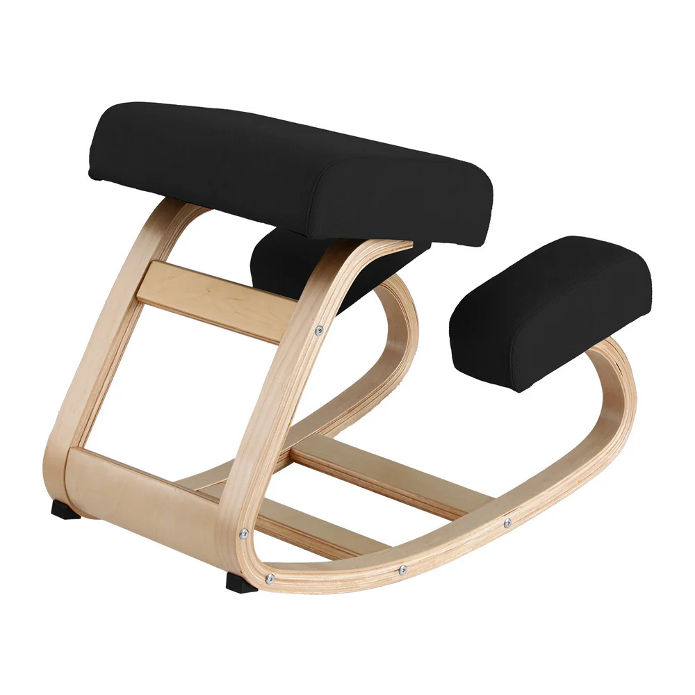 Artiss Kneeling Chair Ergonomic Posture Chair with Memory Foam Balance Stool for Home Office Gaming 120kg Weight Capacity Black - Image 3