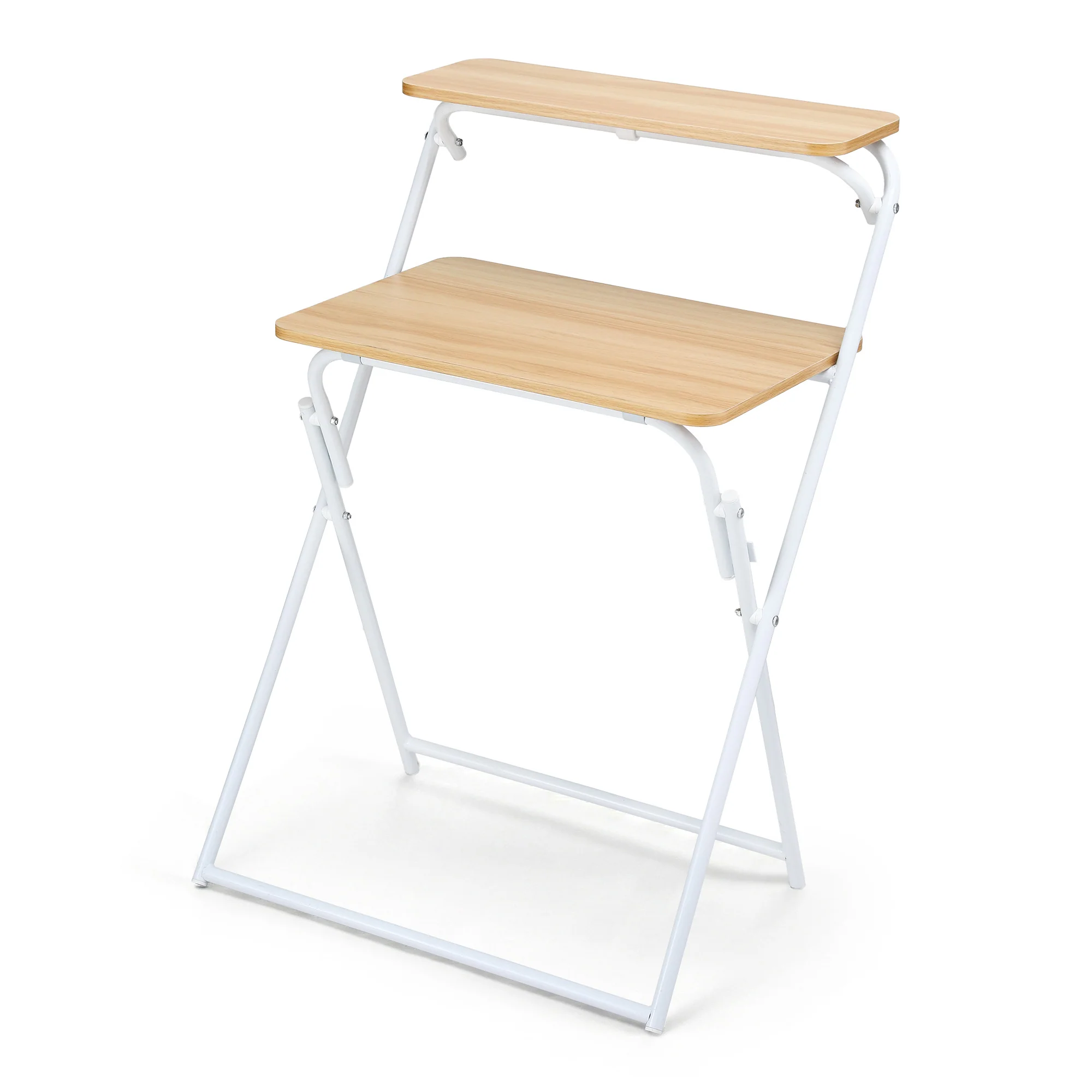 Artiss Laptop Desk Computer Foldable Study Desk Home Office Oak - Image 2