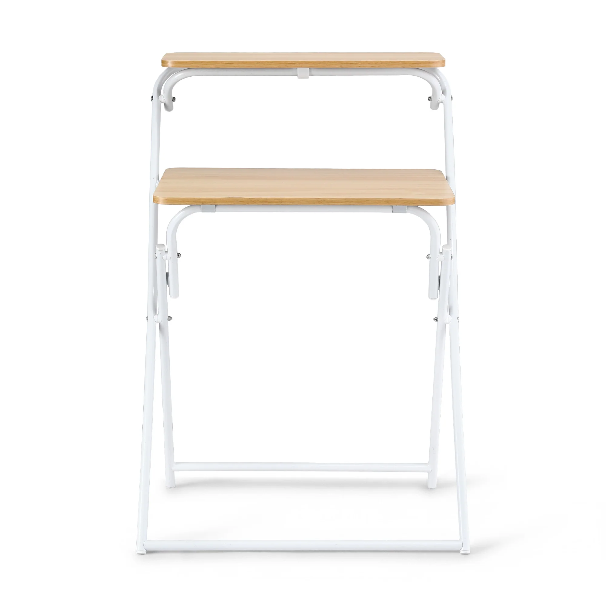 Artiss Laptop Desk Computer Foldable Study Desk Home Office Oak - Image 4