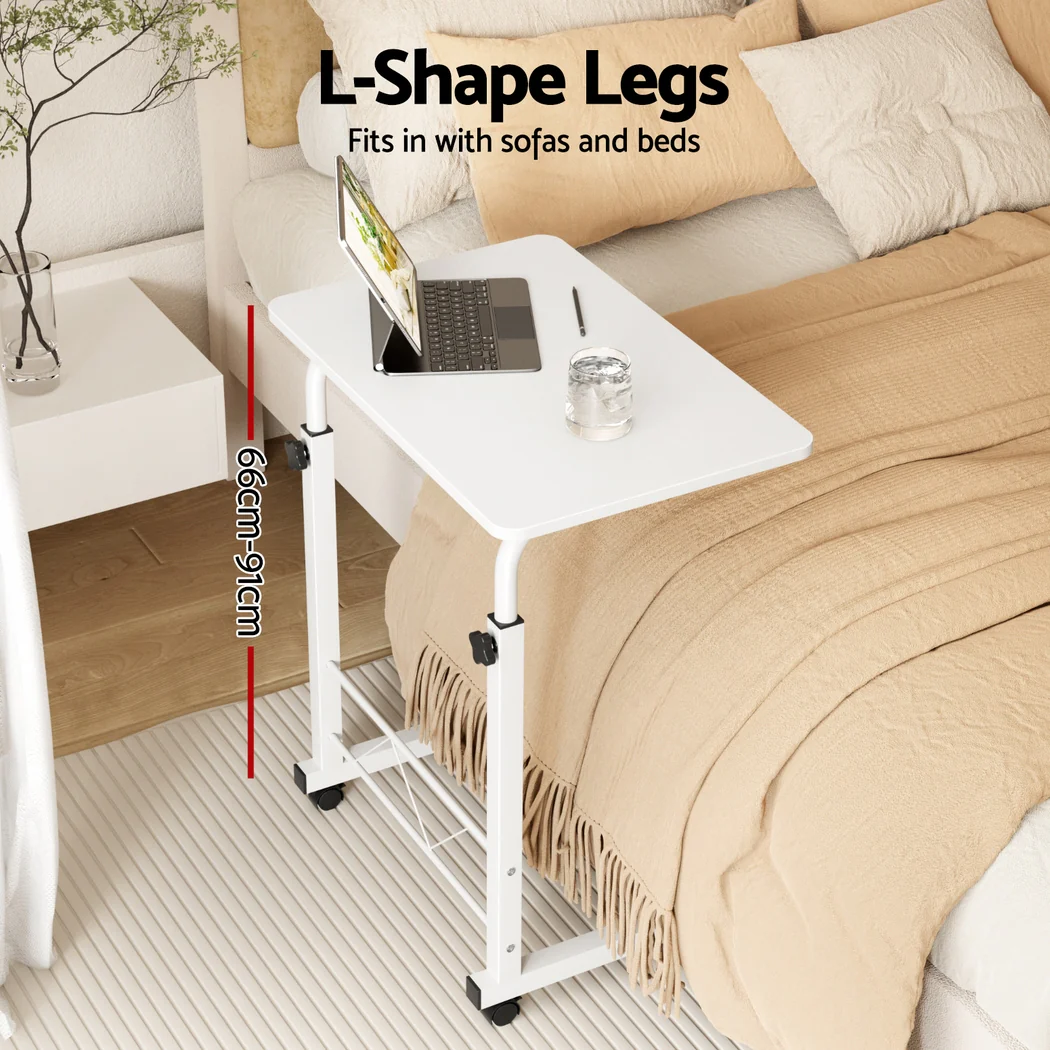 Artiss Laptop Desk Table Adjustable 60CM White - Image 5