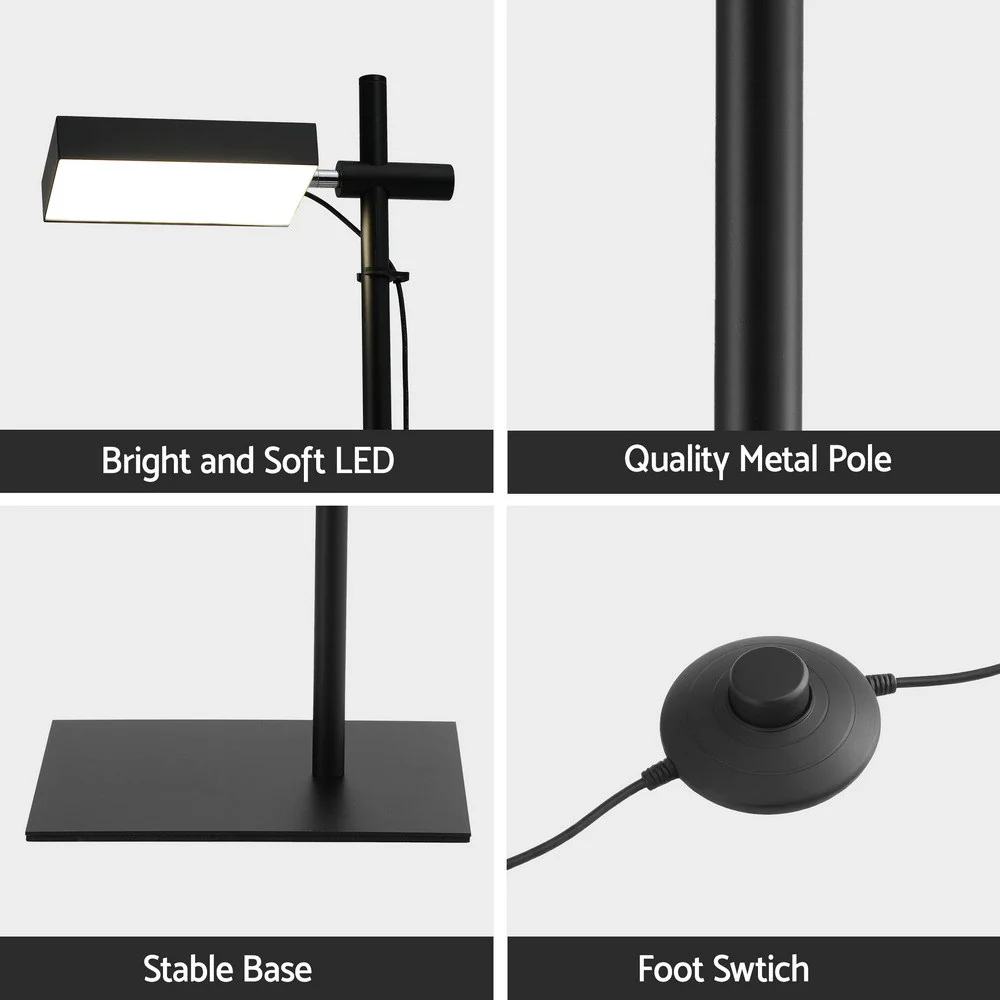 Artiss LED Floor Lamp, Modern Reading Lamp 360? Rotating Adjustable Light Head,12W Standing Lamp for Living Room, Bedroom Office - Image 7