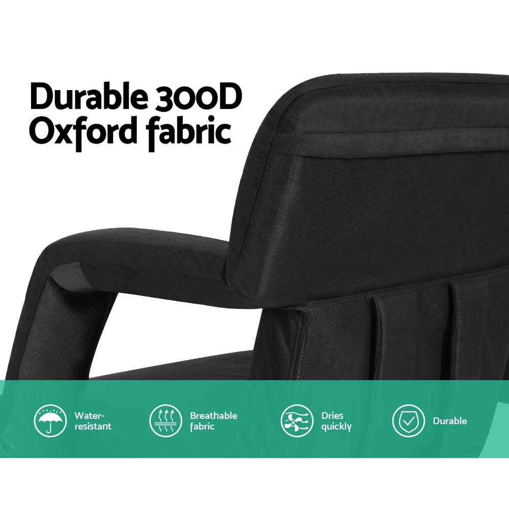 Artiss Lounge Sofa Bed With Armrest Heated Floor Recliner Futon Couch Folding Chair Cushion - Image 5