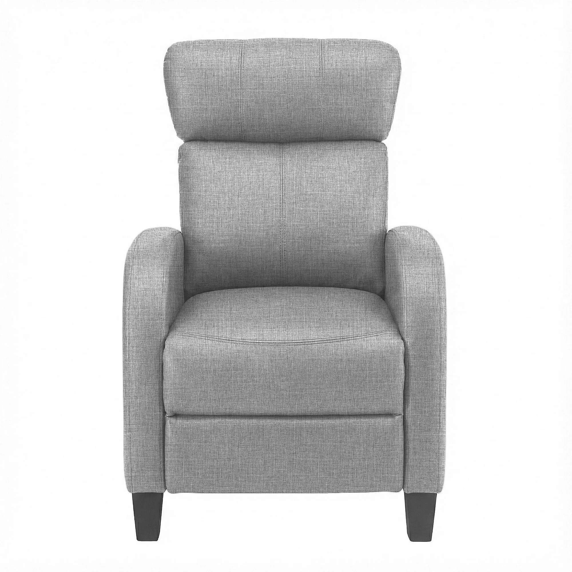 Artiss Massage Recliner Chair Small Recliner Sofa for Adults Fabric Grey - Image 4