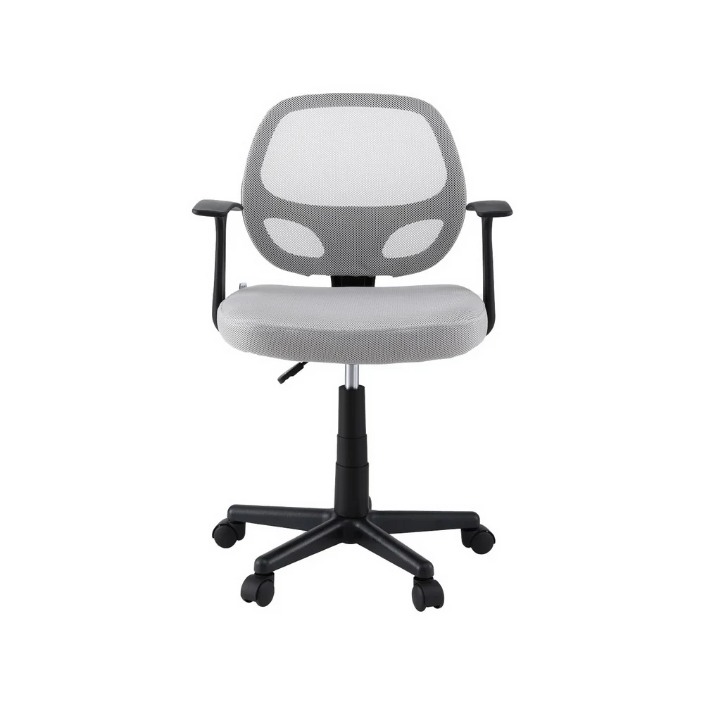 Artiss Mesh Office Chair Computer Gaming Desk Chairs Work Study Mid Back Grey - Image 4