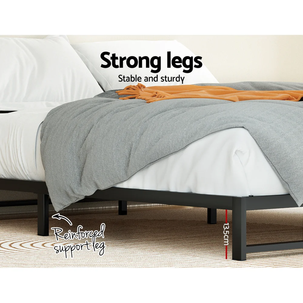 Artiss Bed Frame Queen Size Metal BERU - Image 7