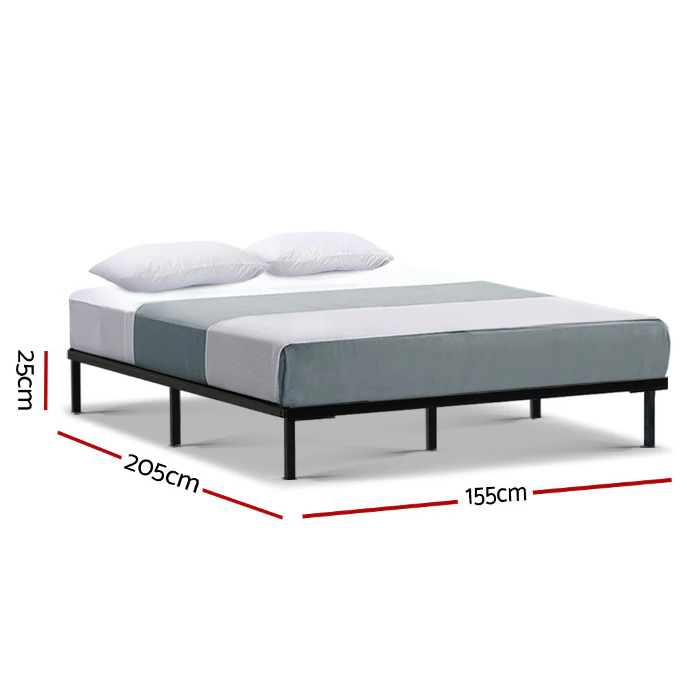 Artiss Bed Frame Queen Size Metal Frame TED - Image 2