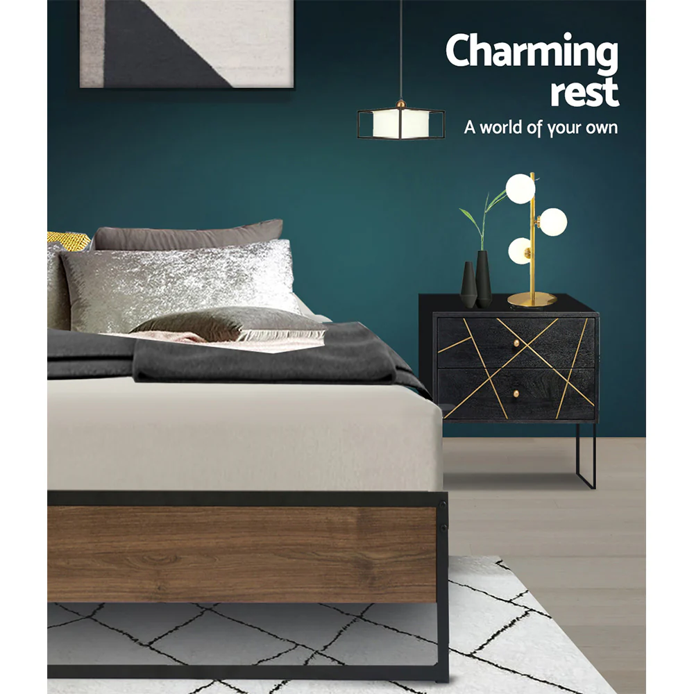 Artiss Bed Frame Metal Frame Bed Base OSLO - Single - Image 5