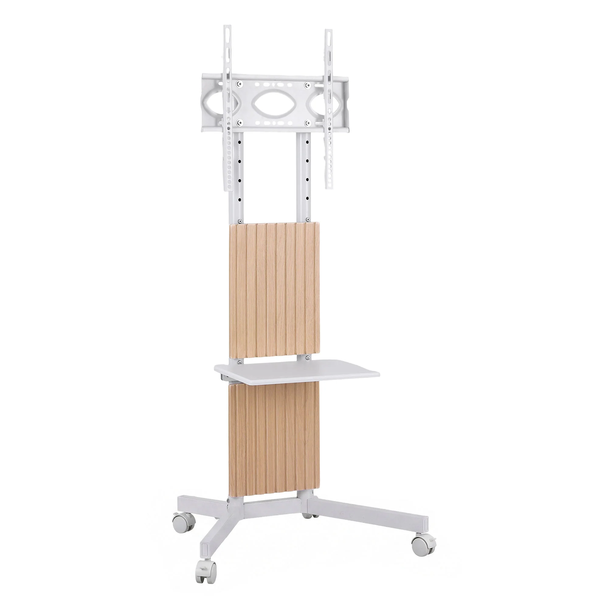 Artiss Mobile TV Floor Stand for 32-65 Mount Bracket Universal Adjustable Height with Wheels - Image 2