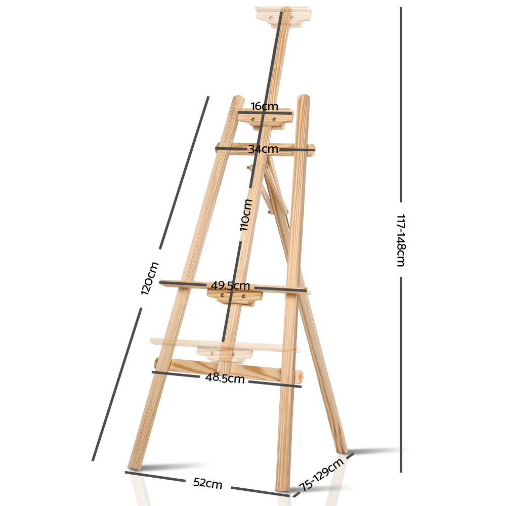 Artiss Painting Easel Pine Wood 147cm - Image 7
