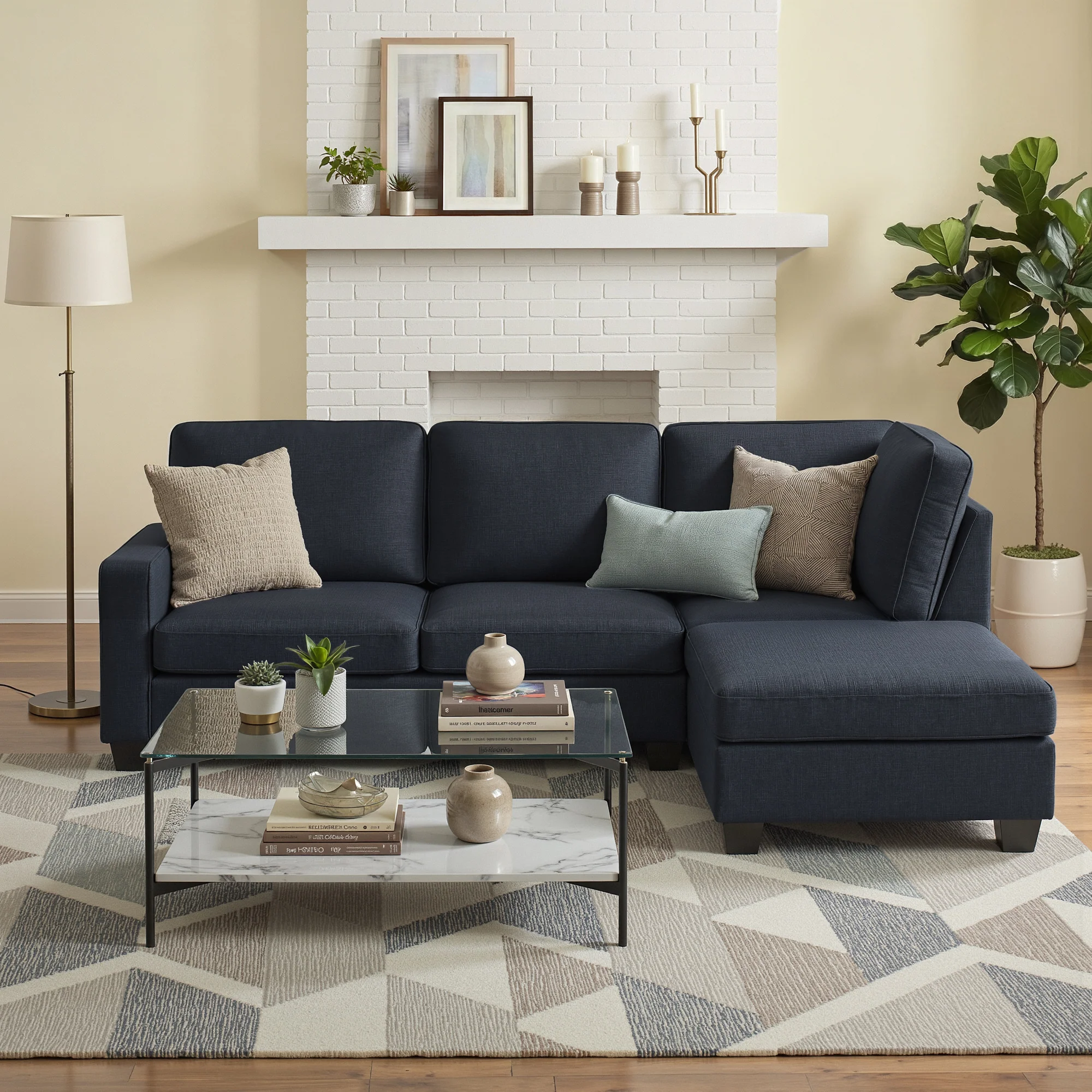 Artiss Modular Sofa Chaise Set 4-seater Dark Grey