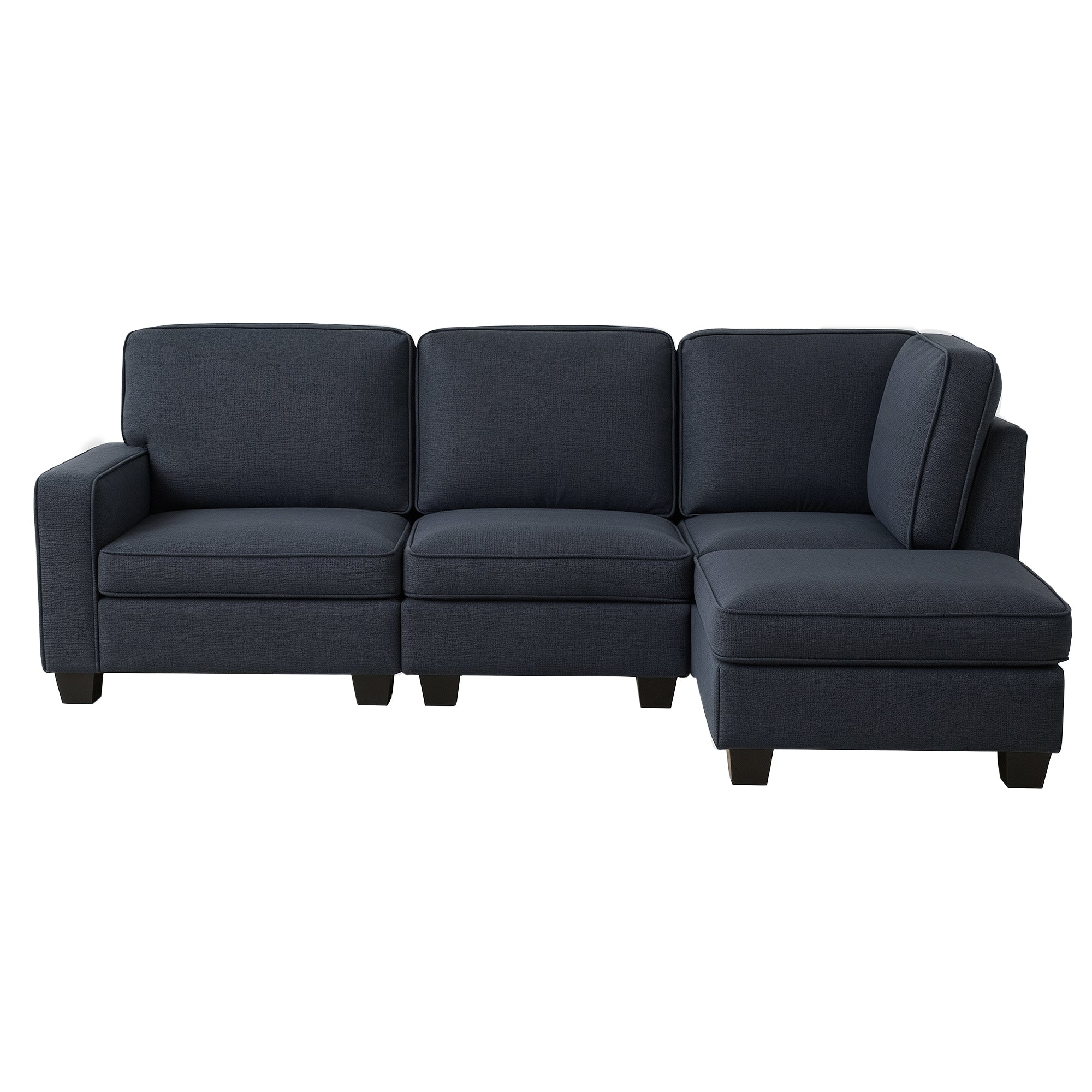 Artiss Modular Sofa Chaise Set 4-seater Dark Grey - Image 2