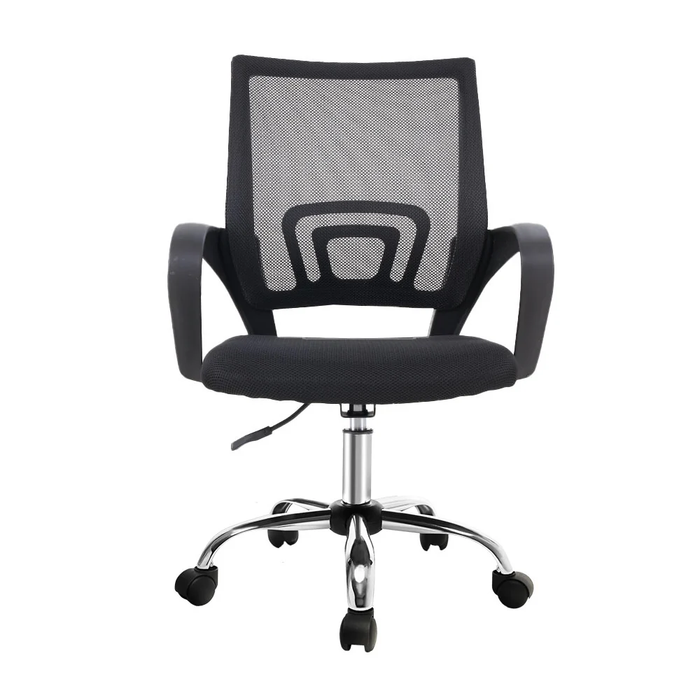 Artiss Mesh Office Chair Mid Back Black - Image 3