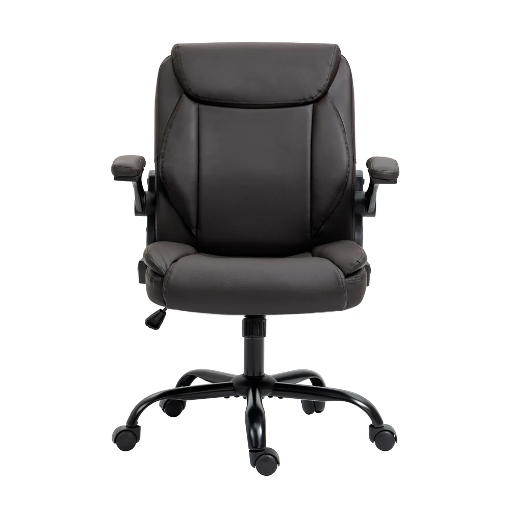 Artiss Executive Office Chair Mid Back Brown - Image 4