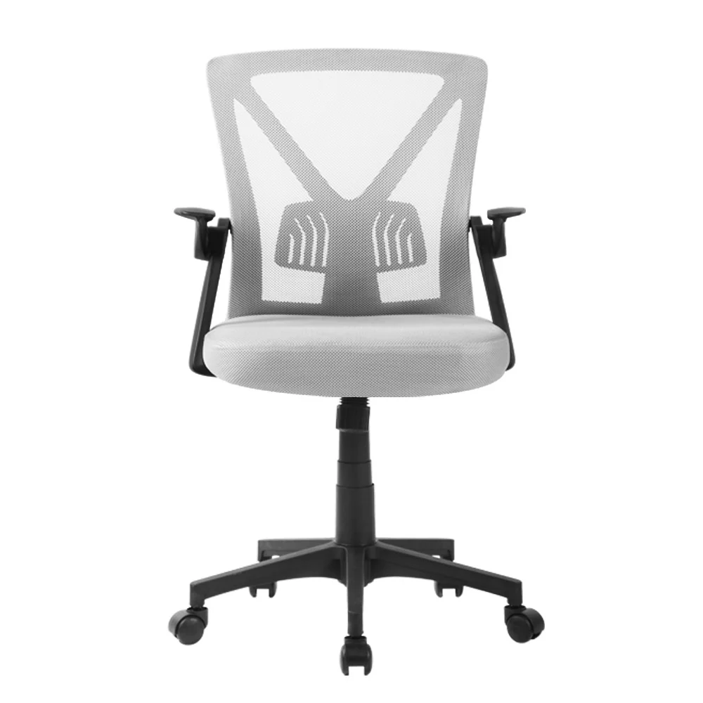 Artiss Mesh Office Chair Mid Back Grey - Image 3