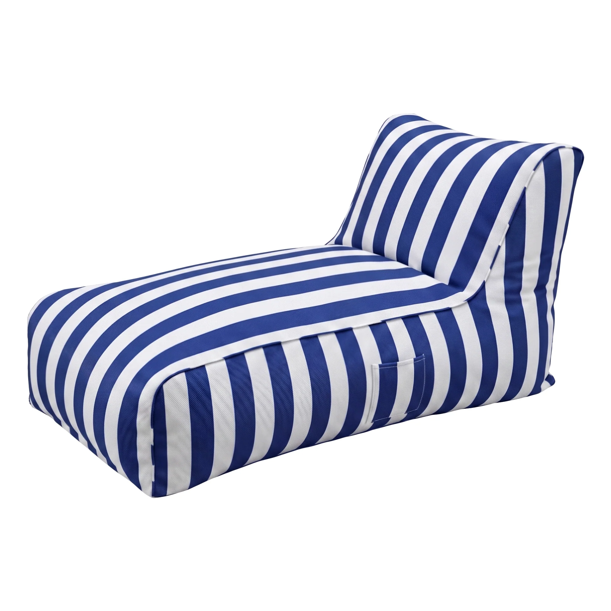 Artiss Outdoor Bean Bag Chair Cover (No Filler) Splash-Proof Beanbag Lounge Sofacover Stuffed Animal Storage Bean Bag Cover for Patio Poolside Relaxing, Blue - Image 2