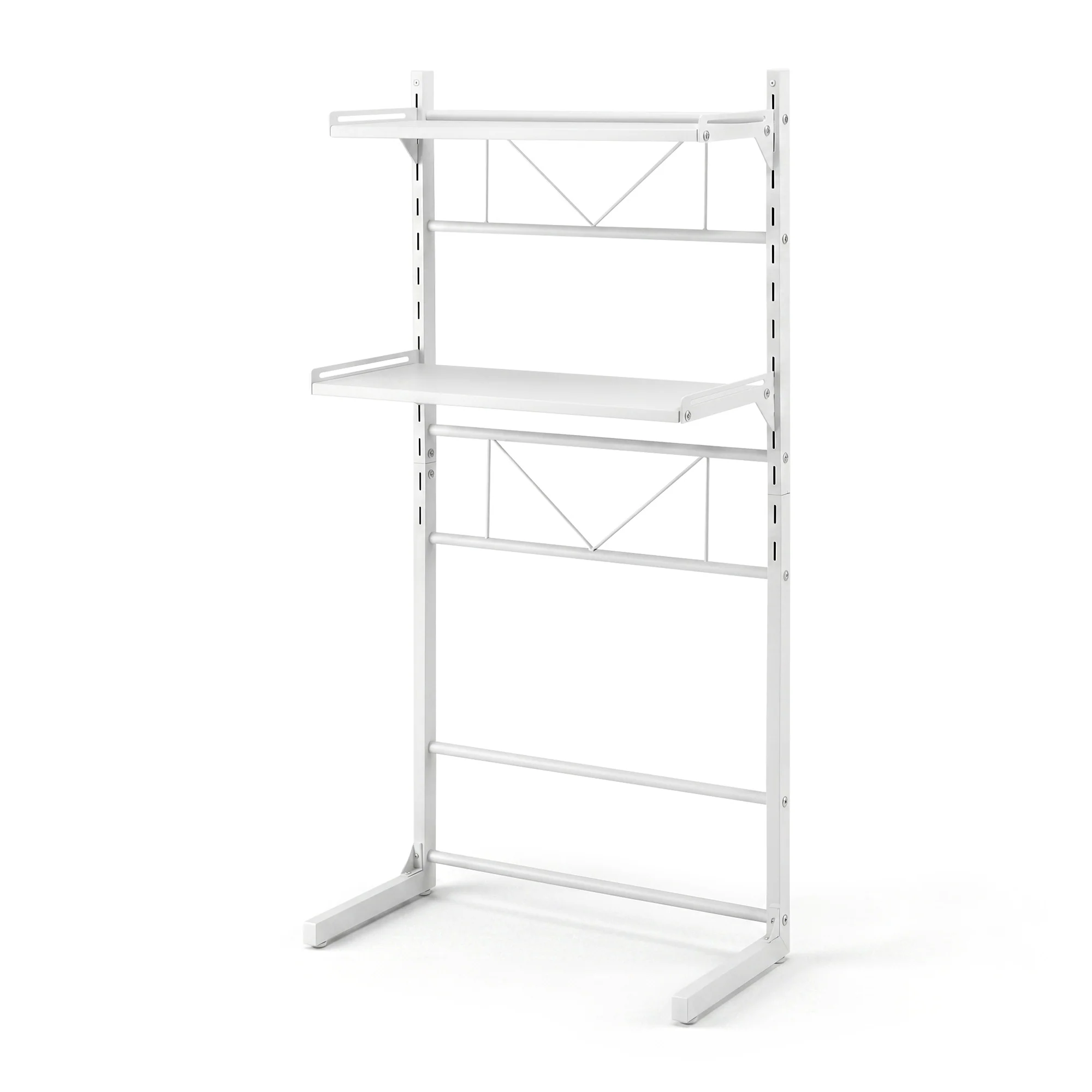 Artiss Over Toilet Storage Washing Machine Rack Laundry Shelf 2 Tier Organiser - Image 2