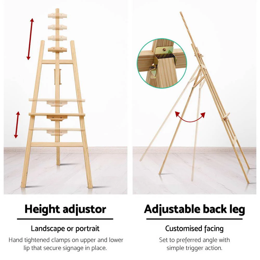 Artiss Painting Easel Pine Wood 175cm - Image 5