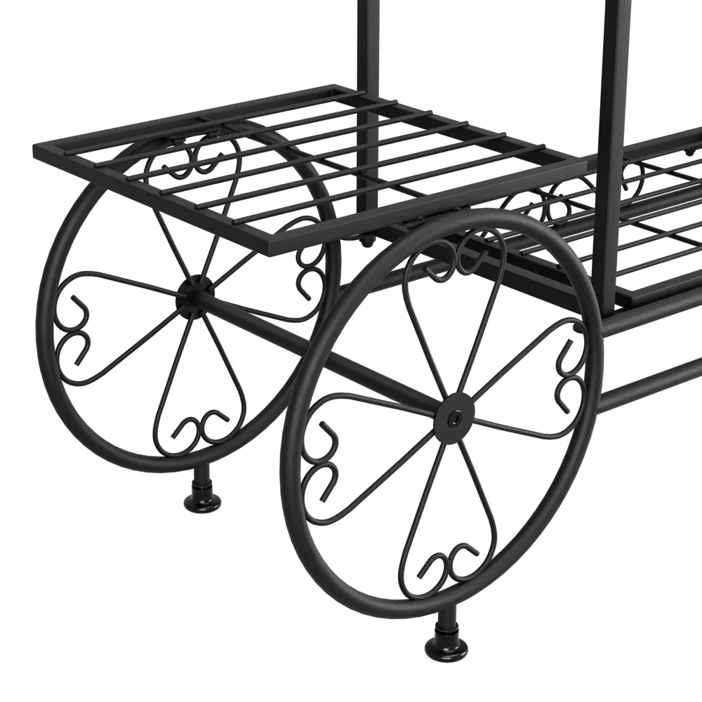 Artiss Plant Stand 6 Tier Iron 4 Wheeler - Image 5
