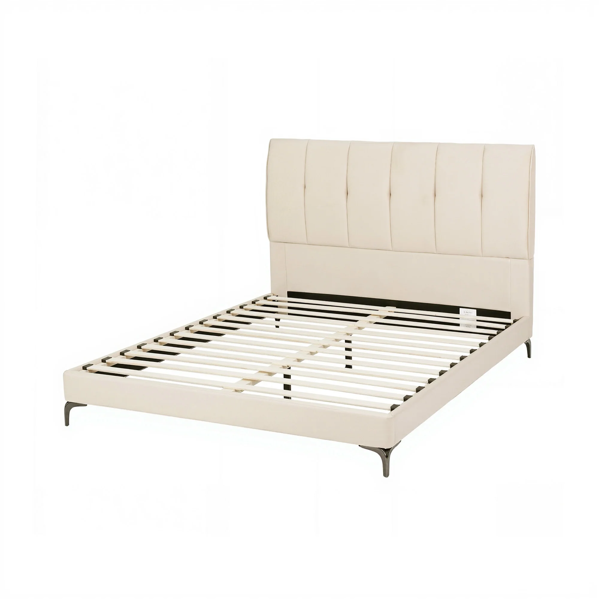 Artiss Queen Bed Frame Upholstered Platform Bed with Tufted Headboard 300kg Support - Image 2