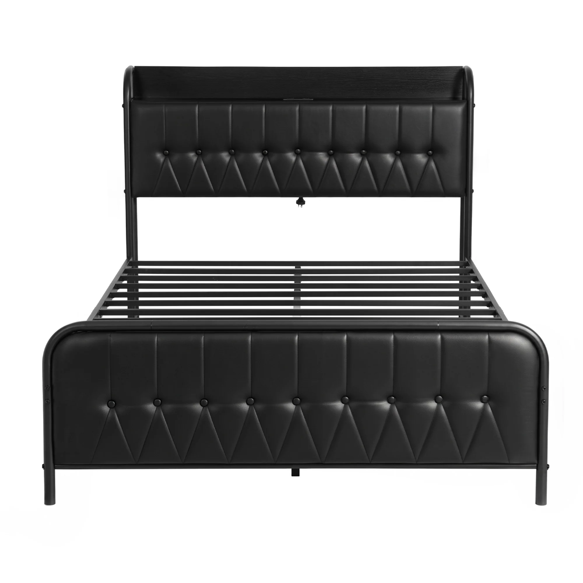 Artiss Queen Bed Frame with Storage Headboard SAA Certified Charging Station - Image 4