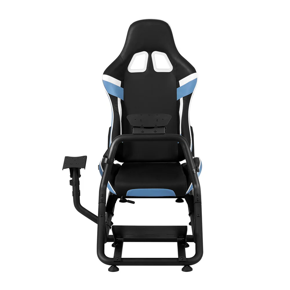 artiss-racing-simulator-cockpit-steering-wheel-gaming-chair-blue - Image 4