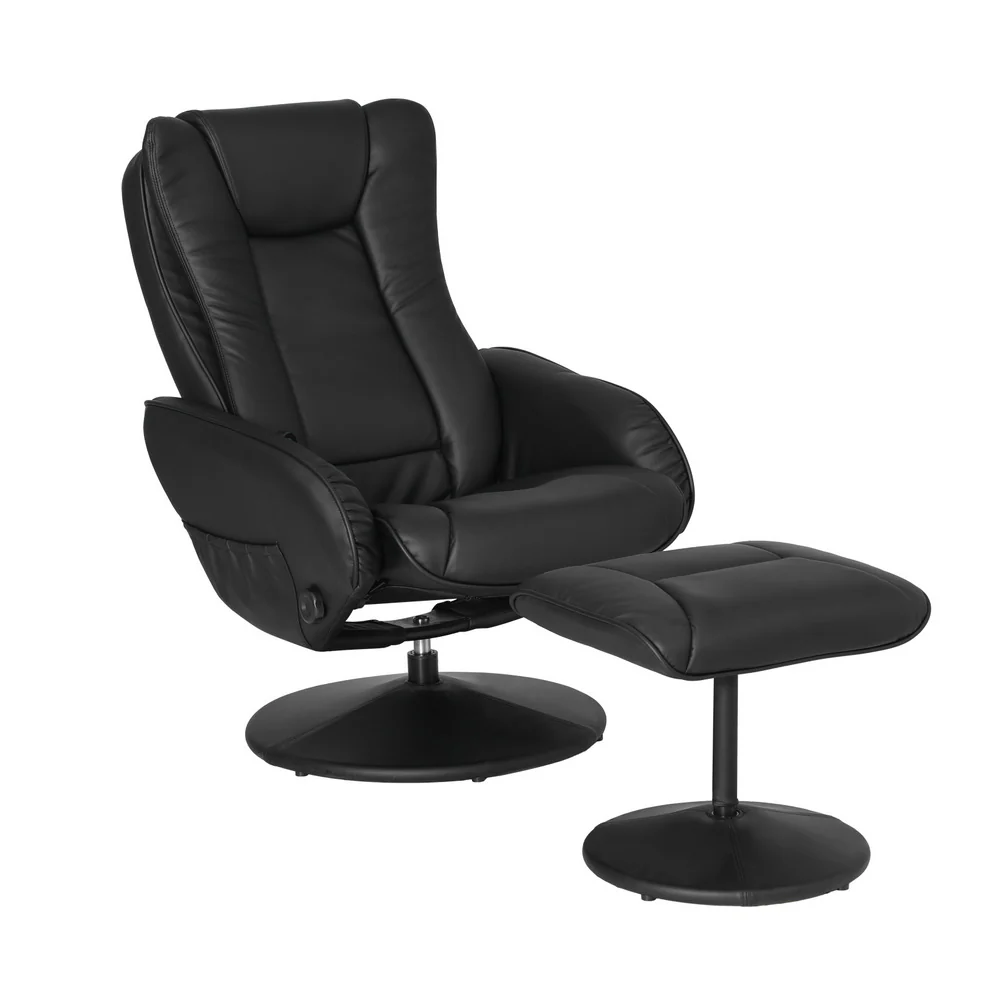 Artiss Recliner Chair Electric Heated Massage Chairs Faux Leather Cobble - Image 3