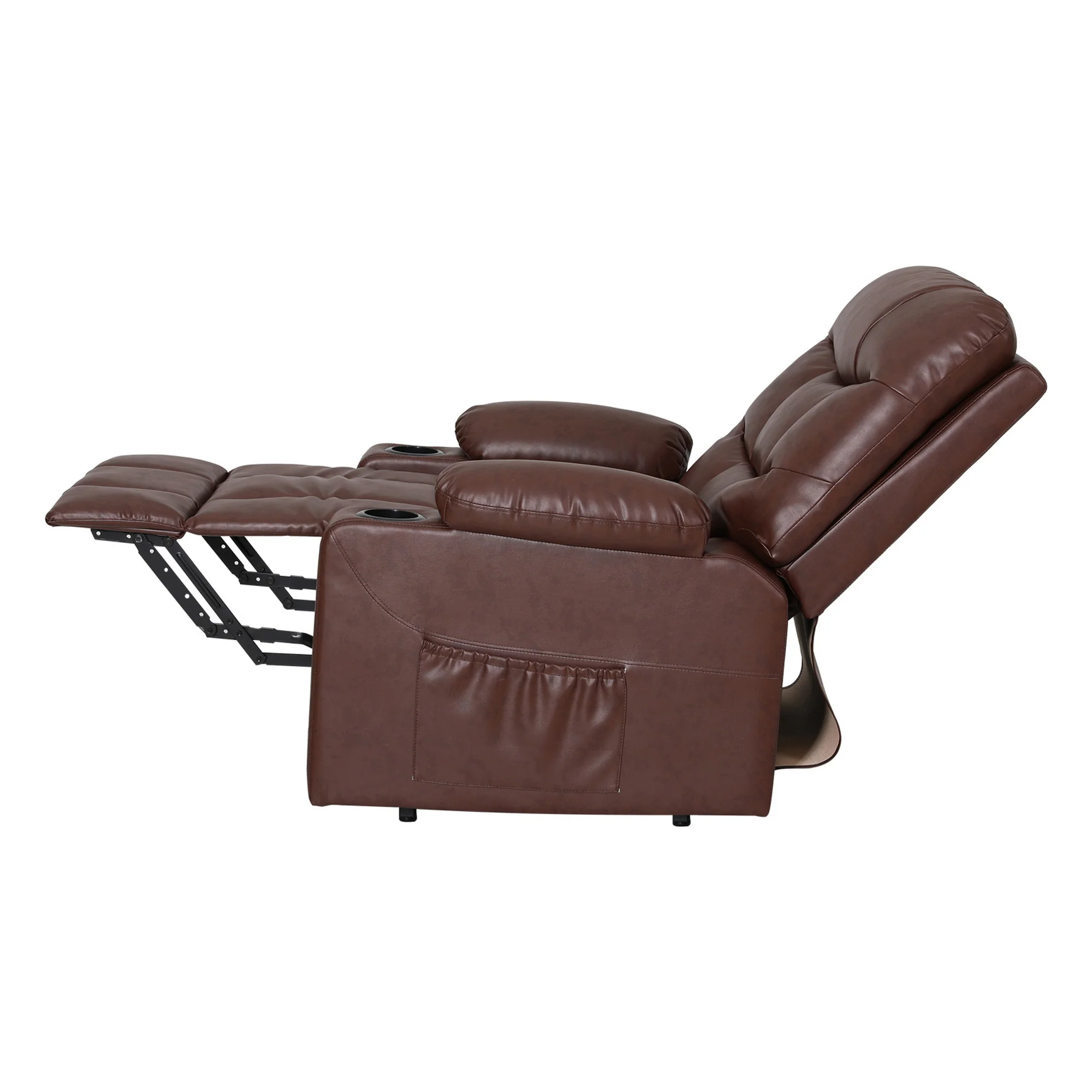 Artiss Recliner Chair Lift Assist Heated Massage Chair Leather Claude - Image 5