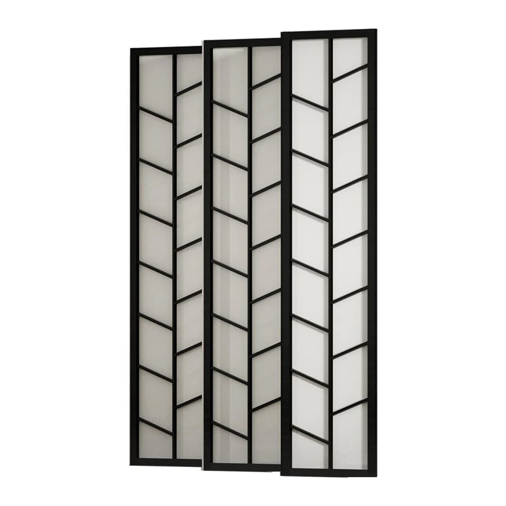 Artiss Room Divider Screen Privacy Wood Dividers Stand 6 Panel Archer Black - Image 4
