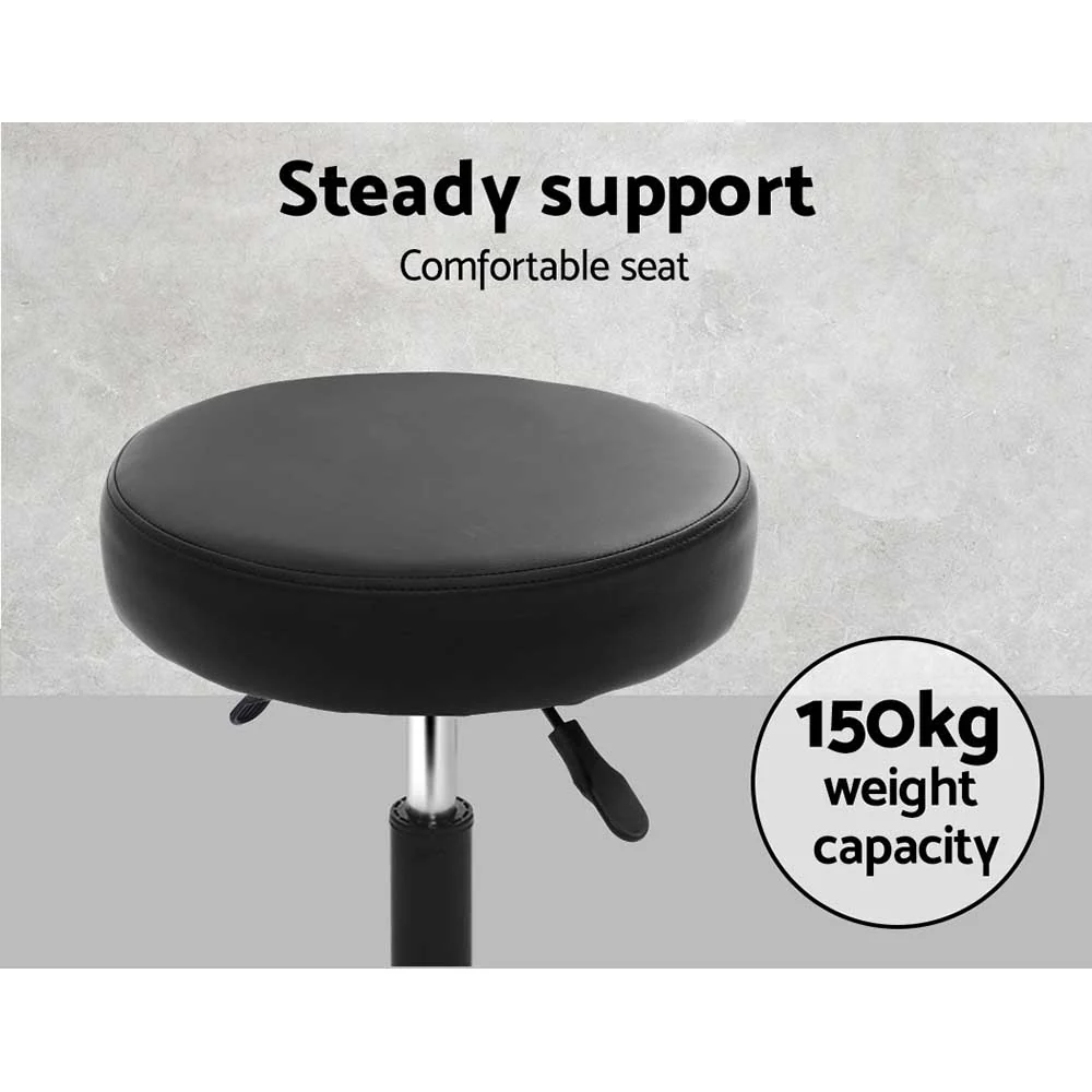 Artiss Salon Stool Round Swivel Chair - Image 6