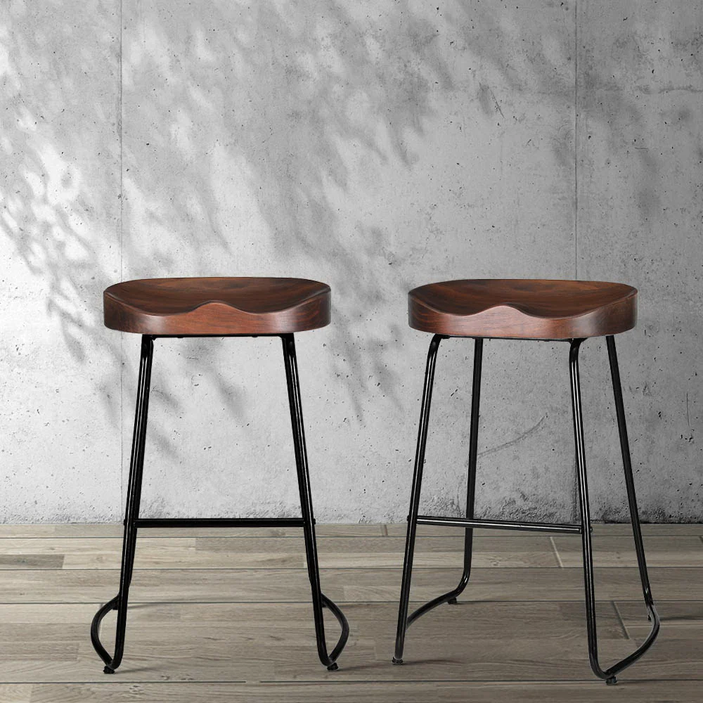 Artiss 4x Bar Stools Tractor Seat 65cm - Image 8