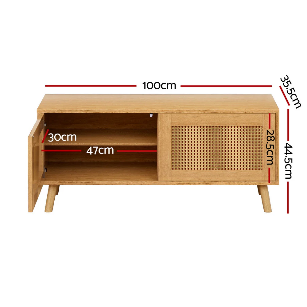 Artiss Shoe Bench Up to 10 Pairs Rattan Starlyn - Image 2