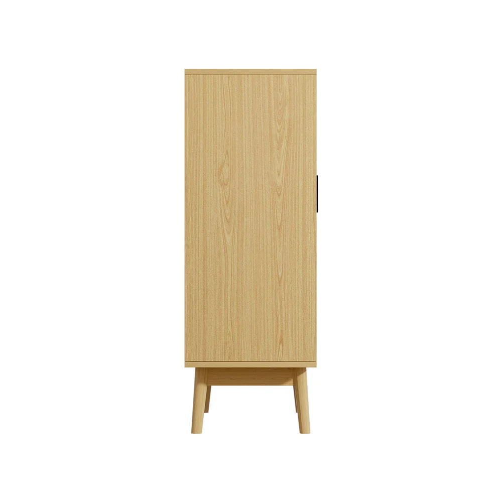 Artiss Shoe Rack Cabinet Rattan 5-tier 20 Pairs Dani - Image 5