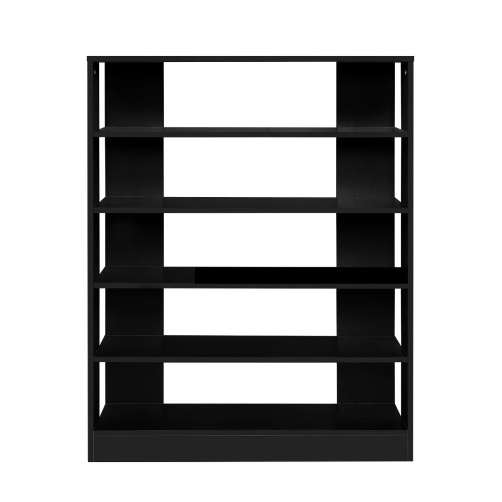 Artiss Shoe Rack 30 Pairs 6-Tier Shelf Black - Image 3