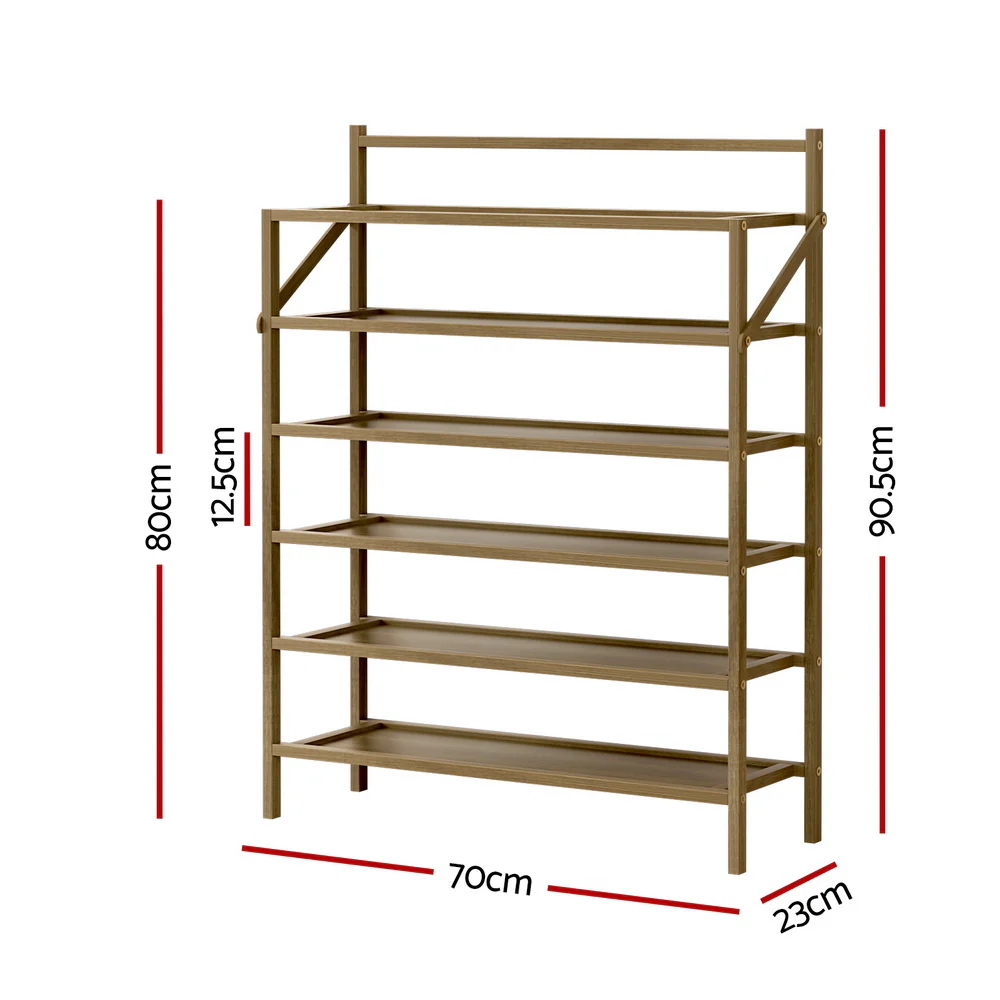 Artiss Shoe Rack 6-tier 18 Pairs Foldable - Image 3