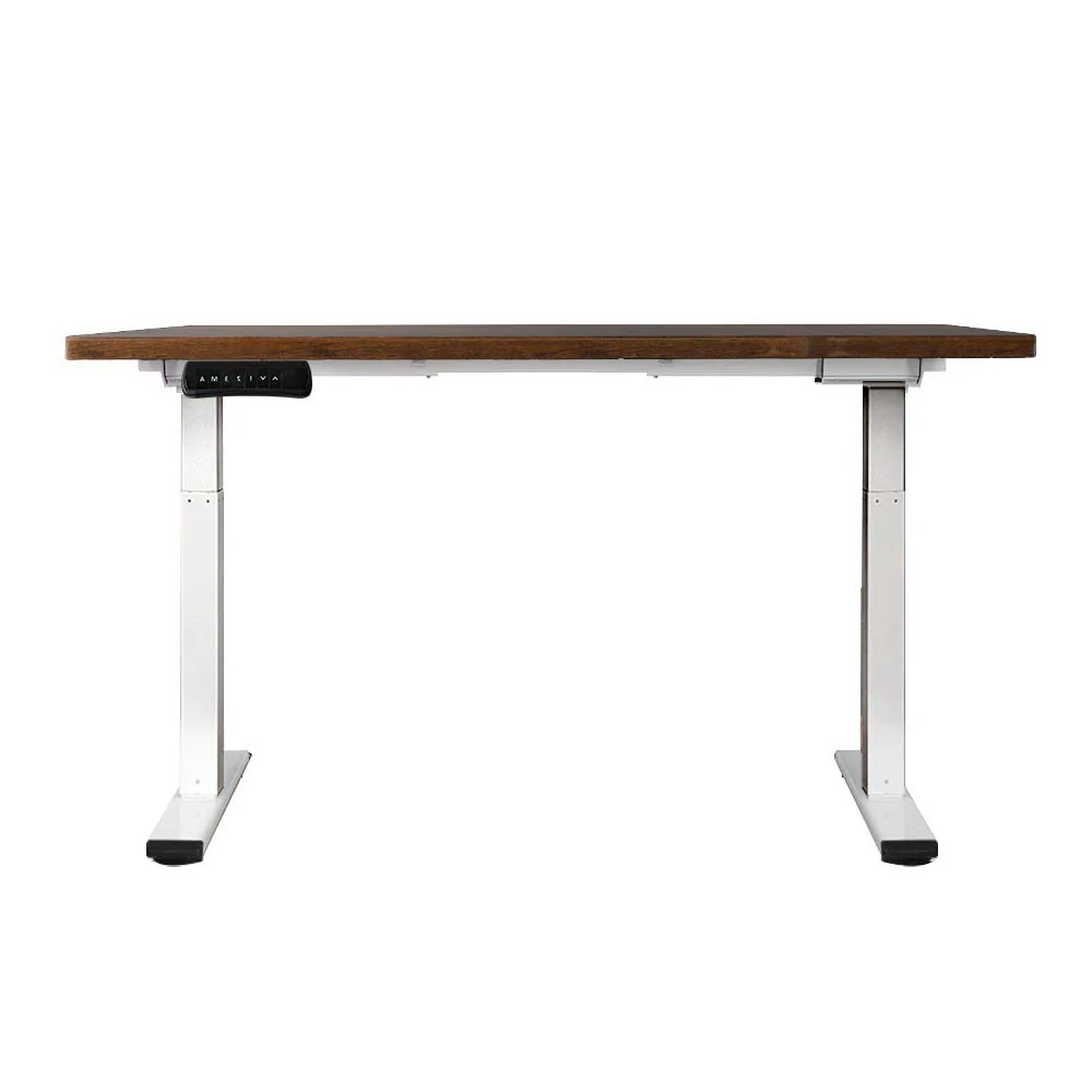 Artiss Standing Desk Motorised Dual Motor 140CM Rustic Brwon - Image 4