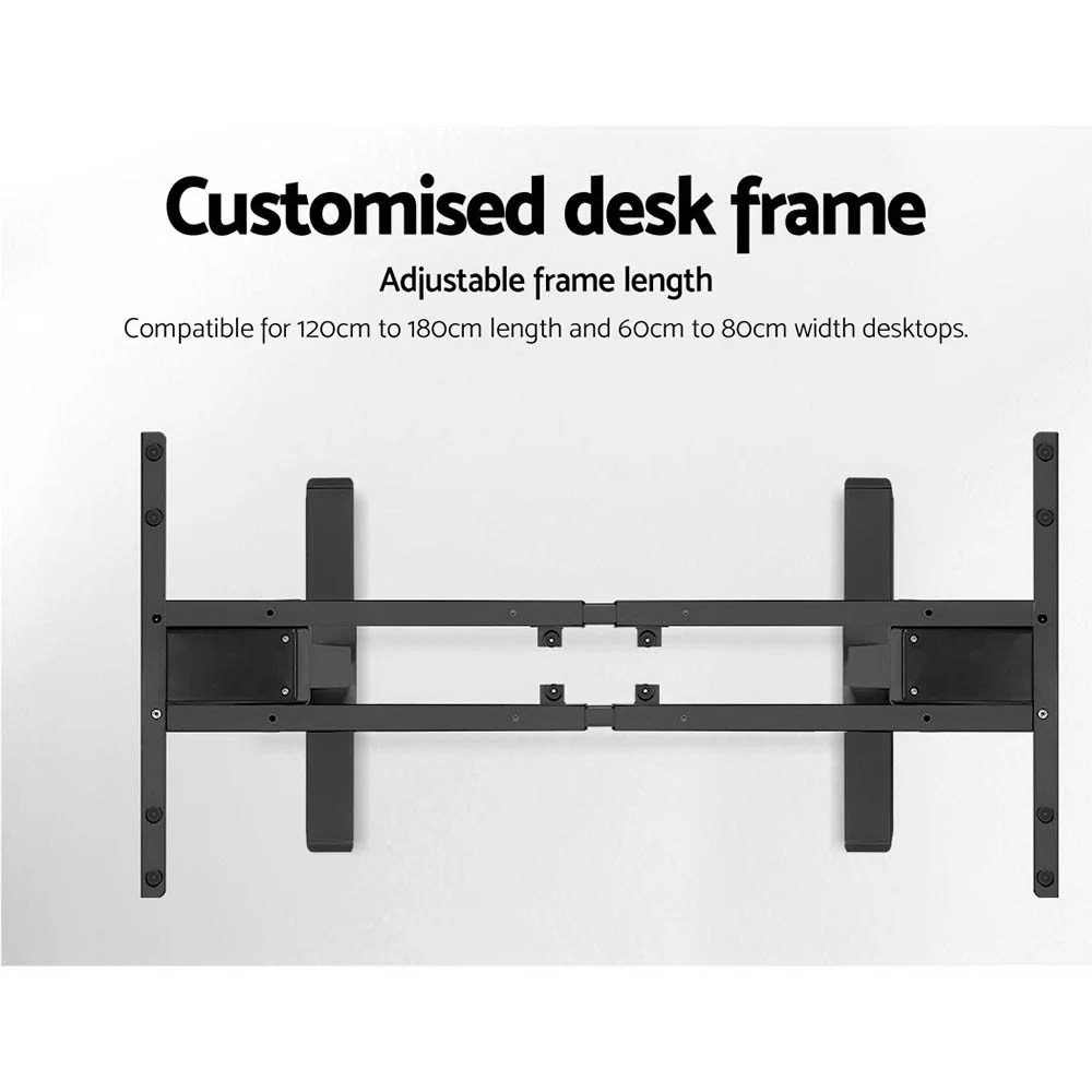 Artiss Standing Desk Motorised Dual Motor Black 140CM - Image 6