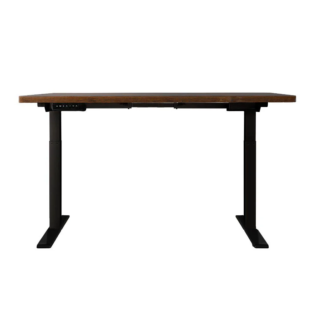 Artiss Standing Desk Motorised Dual Motor Rustic Brwon 120CM - Image 4