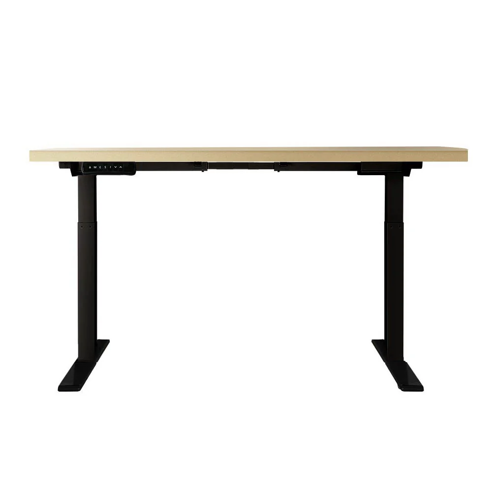 Artiss Standing Desk Motorised Dual Motor White Oak 140CM - Image 4