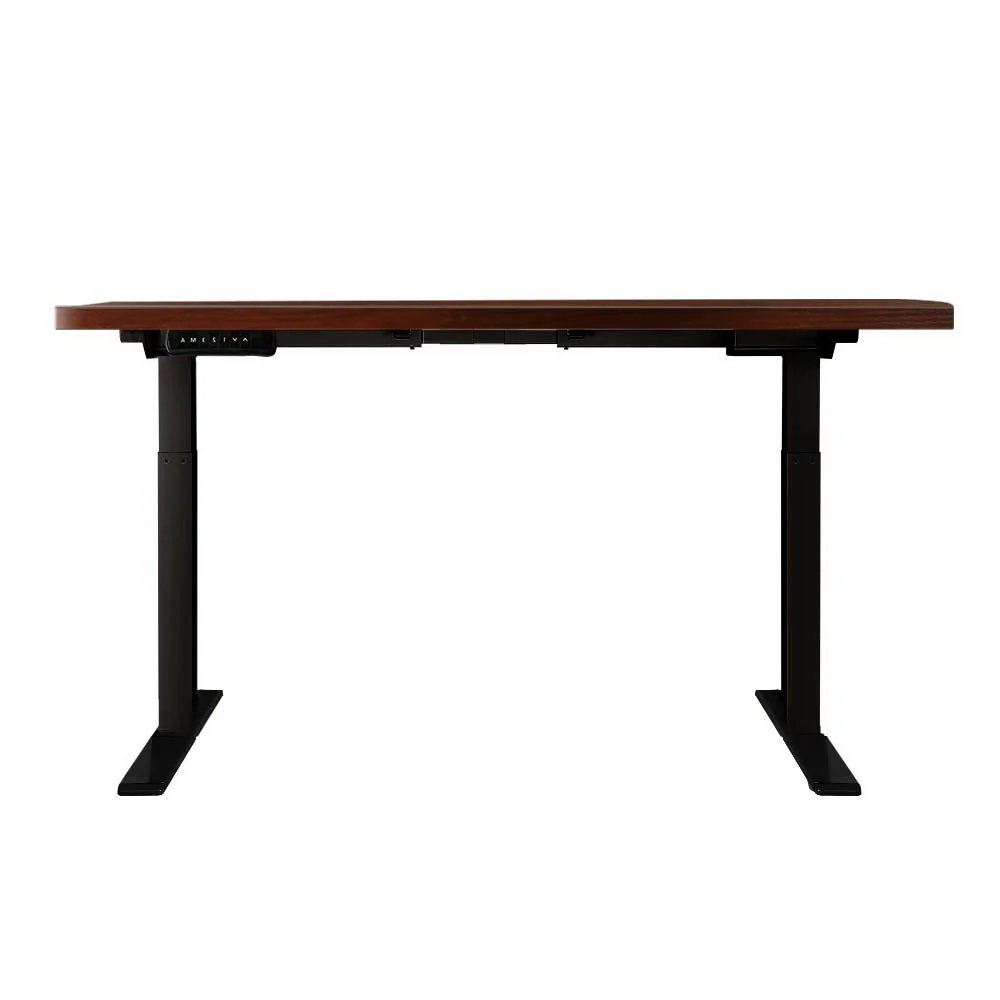 Artiss Standing Desk Motorised Dual Motor Walnut 120CM - Image 4