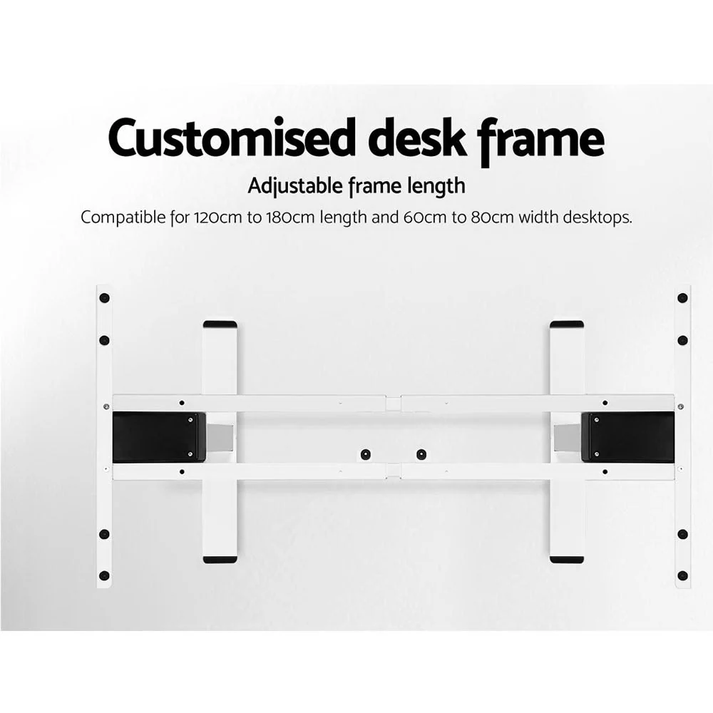 Artiss Standing Desk Motorised Dual Motor 120CM White - Image 6