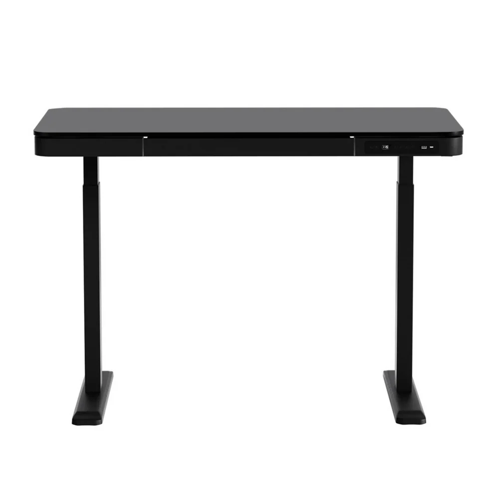 Artiss Standing Desk Motorised Electric Dual Motor Drawer 120CM Black - Image 4