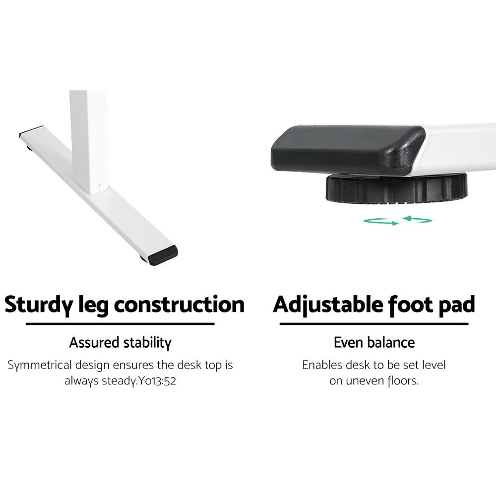 Artiss Standing Desk Frame Only Dual Motor Motorised White - Image 7
